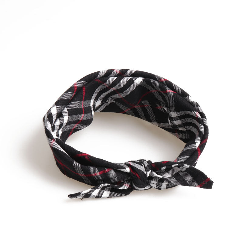 Customizable Classic Designer Inspired Plaid Bandannas