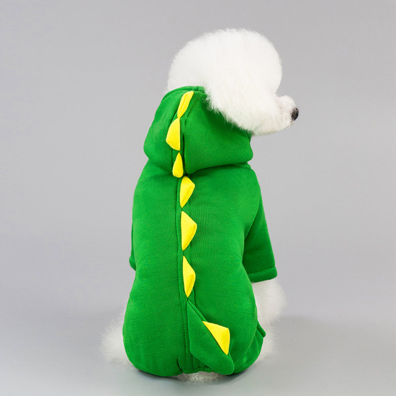 Pet / Dog/ Cat Green Coat with Dragon Scales