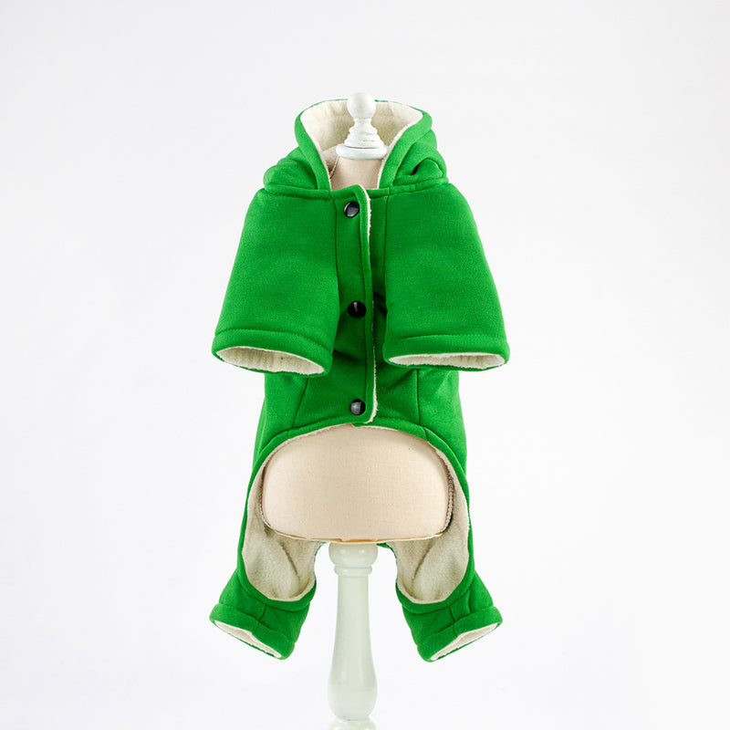 Pet / Dog/ Cat Green Coat with Dragon Scales