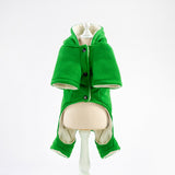 Pet / Dog/ Cat Green Coat with Dragon Scales