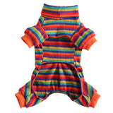 Pet Multi Stripe Turtleneck Pajama