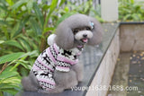 Pet / Dog Fleece Hooded One Piece Fair Isle Jumper with Hood Pajama