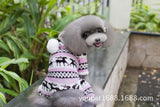 Pet / Dog Fleece Hooded One Piece Fair Isle Jumper with Hood Pajama