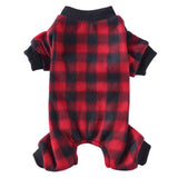 Pet / Dog / Cat Red and Black Buffalo Plaid Pajama