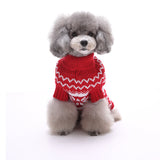 Pet Festive Classic Fair Isle Sweater In Red