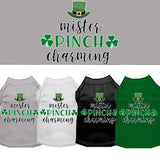 Mr. Pinch Charming Screen Print Dog Shirt, Pet St. Patrick's Day T-shirt