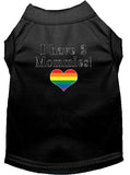 I have 2 Mommies Screen Print Dog / Cat T-Shirt