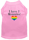 I have 2 Mommies Screen Print Dog / Cat T-Shirt
