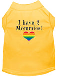 I have 2 Mommies Screen Print Dog / Cat T-Shirt