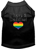 I have 2 Daddies Screen Print Dog / Cat T-Shirt