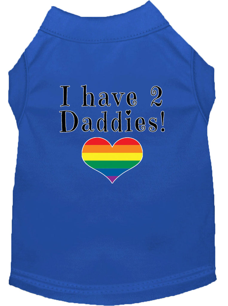 I have 2 Daddies Screen Print Dog / Cat T-Shirt