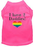 I have 2 Daddies Screen Print Dog / Cat T-Shirt