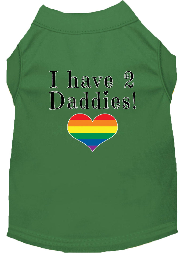 I have 2 Daddies Screen Print Dog / Cat T-Shirt