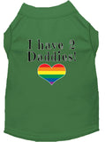I have 2 Daddies Screen Print Dog / Cat T-Shirt