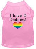 I have 2 Daddies Screen Print Dog / Cat T-Shirt