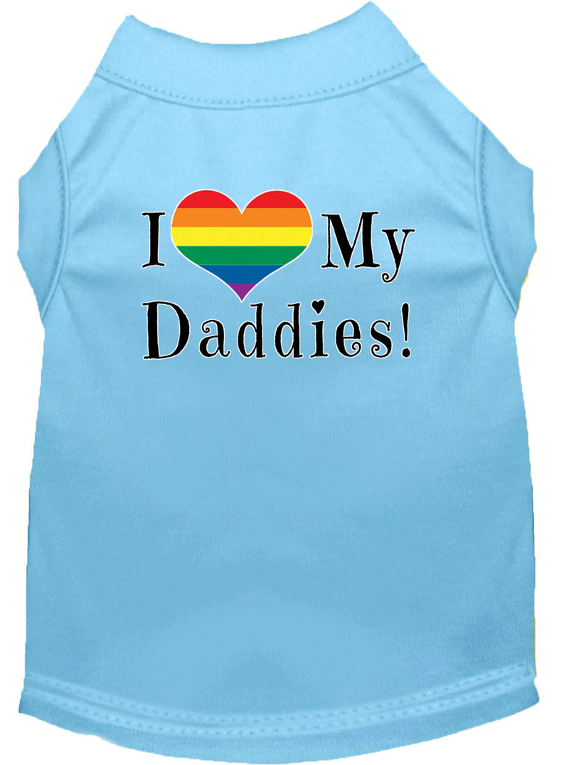 I Love my Daddies Screen Print Dog / Cat T-Shirt