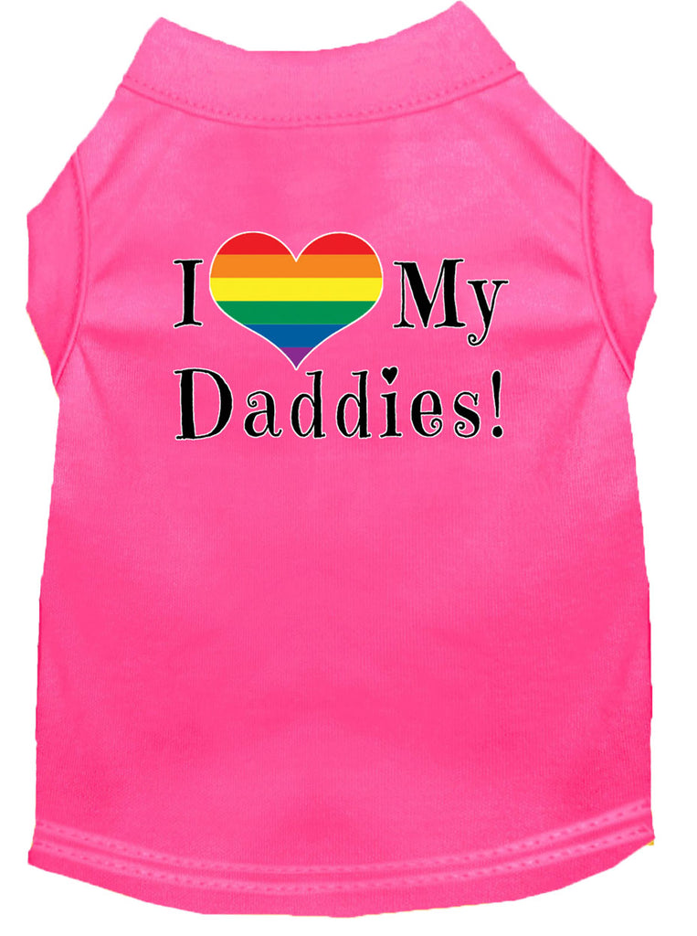 I Love my Daddies Screen Print Dog / Cat T-Shirt