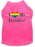 I Love my Daddies Screen Print Dog / Cat T-Shirt