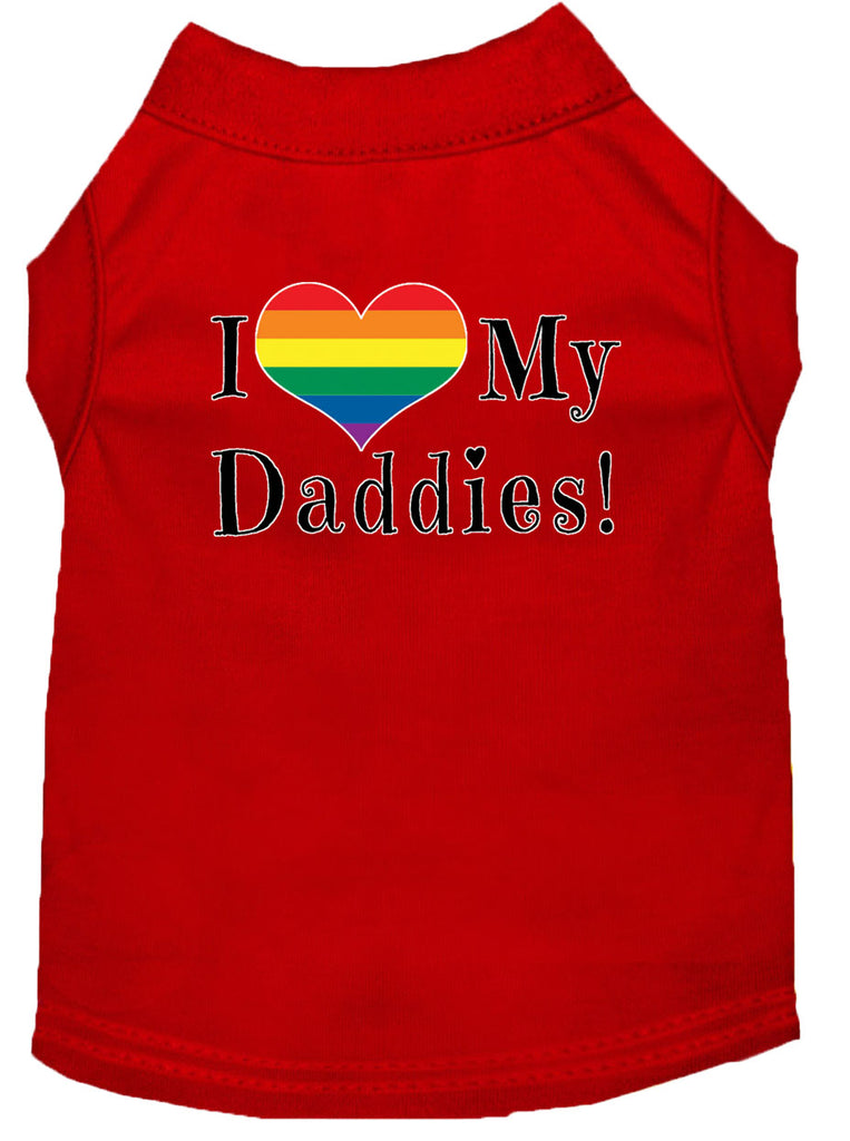 I Love my Daddies Screen Print Dog / Cat T-Shirt