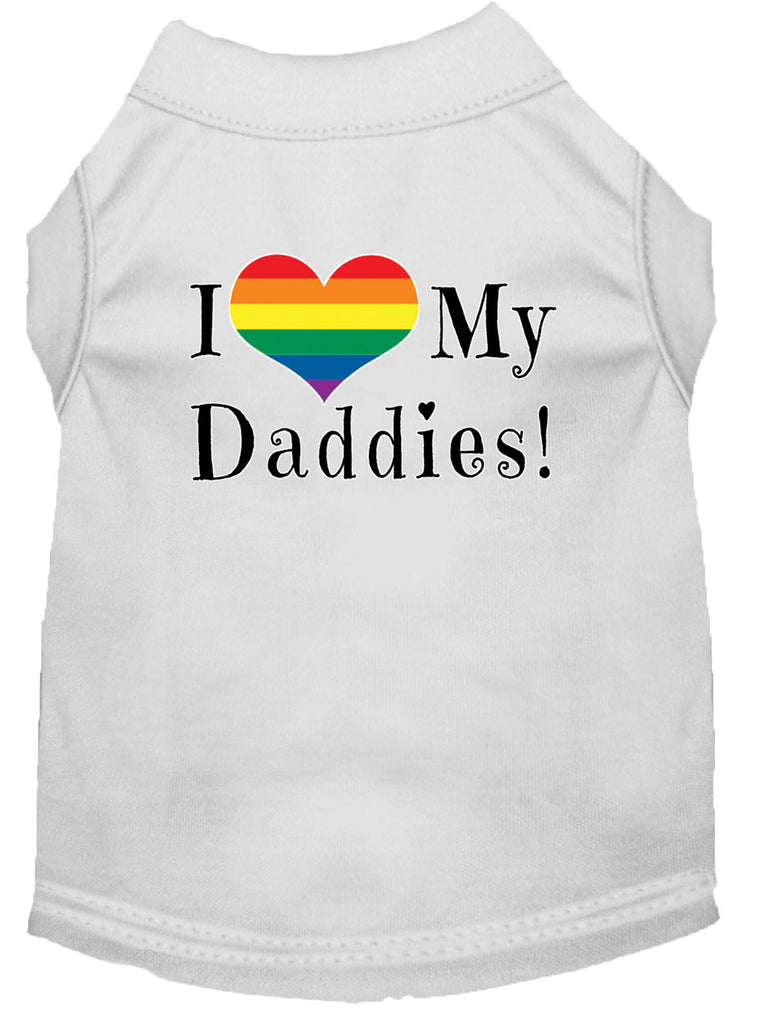 I Love my Daddies Screen Print Dog / Cat T-Shirt