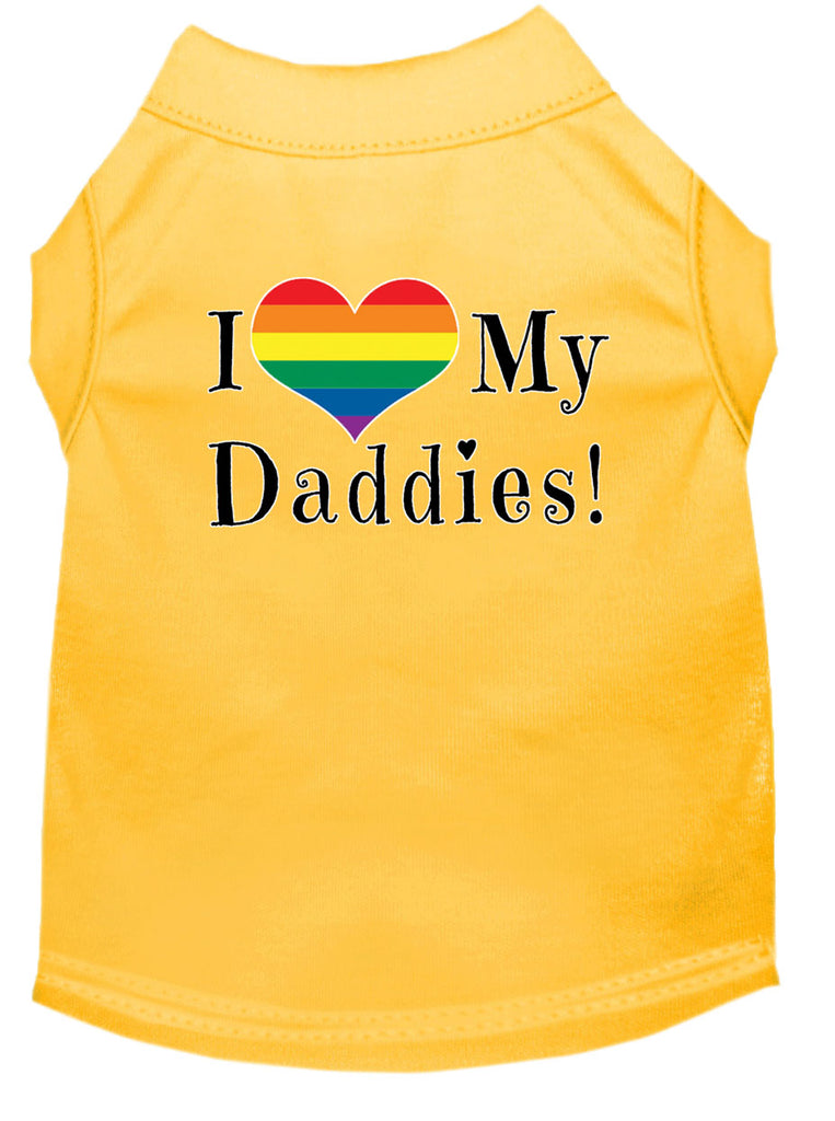 I Love my Daddies Screen Print Dog / Cat T-Shirt