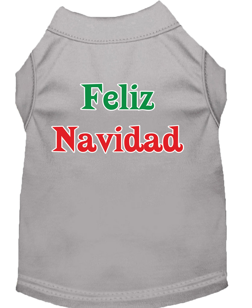 Dog / Pet Christmas T-Shirt : Feliz Navidad Screen Print T-Shirts