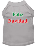 Dog / Pet Christmas T-Shirt : Feliz Navidad Screen Print T-Shirts