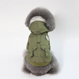 Pet / Dog Fashion Faux Fur Hooded Plush Parker
