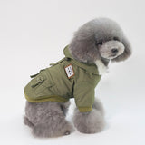 Pet / Dog Fashion Faux Fur Hooded Plush Parker