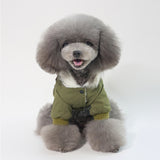Pet / Dog Fashion Faux Fur Hooded Plush Parker