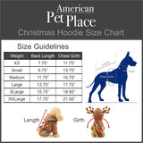 Pet / Dog / Cats Novelty Christmas Hooded Sweatshirt with Antlers