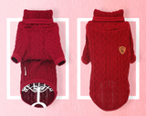 Pet / Dog / Cat Cable Knit Turtleneck Sweater