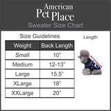 Pet Festive Classic Fair Isle Sweater In Red
