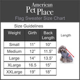 Pet / Dog / Cat American Flag Sweater, Super soft, comfy Sweater