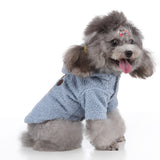 Pet / Dog Teddy Hooded Cashmere Fleece Embroidered Dog Paw