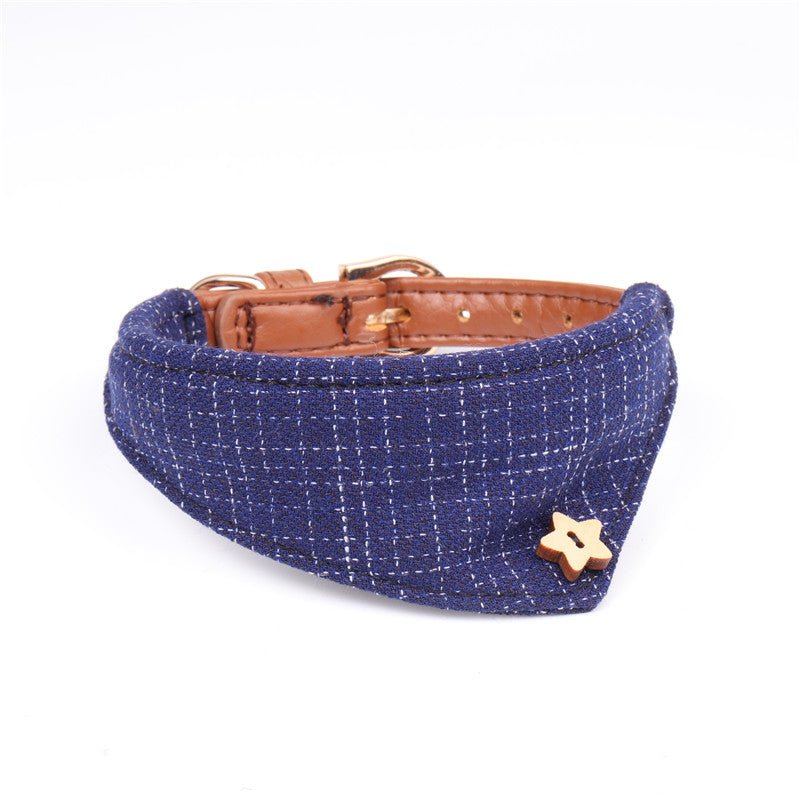 Trendy pet bandanna with collar