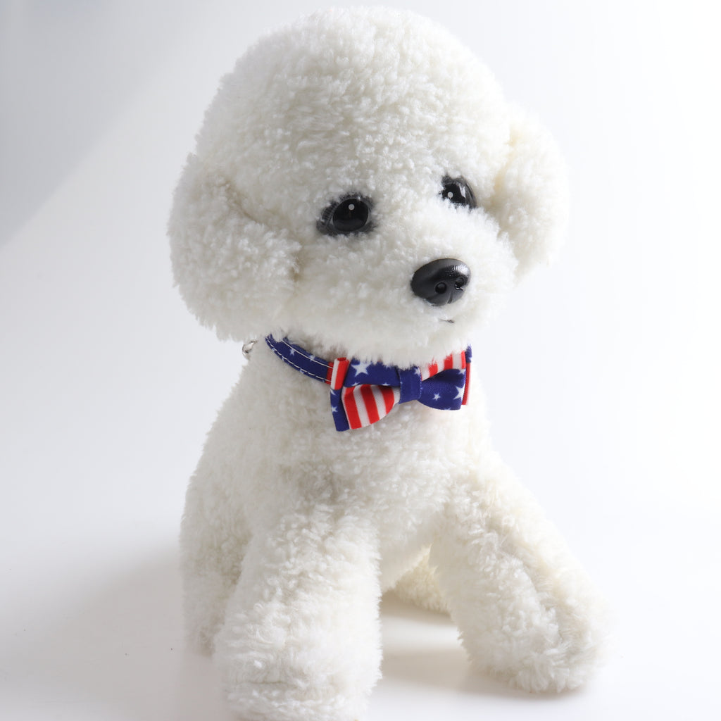 Cat, Dog American flag bow tie collar