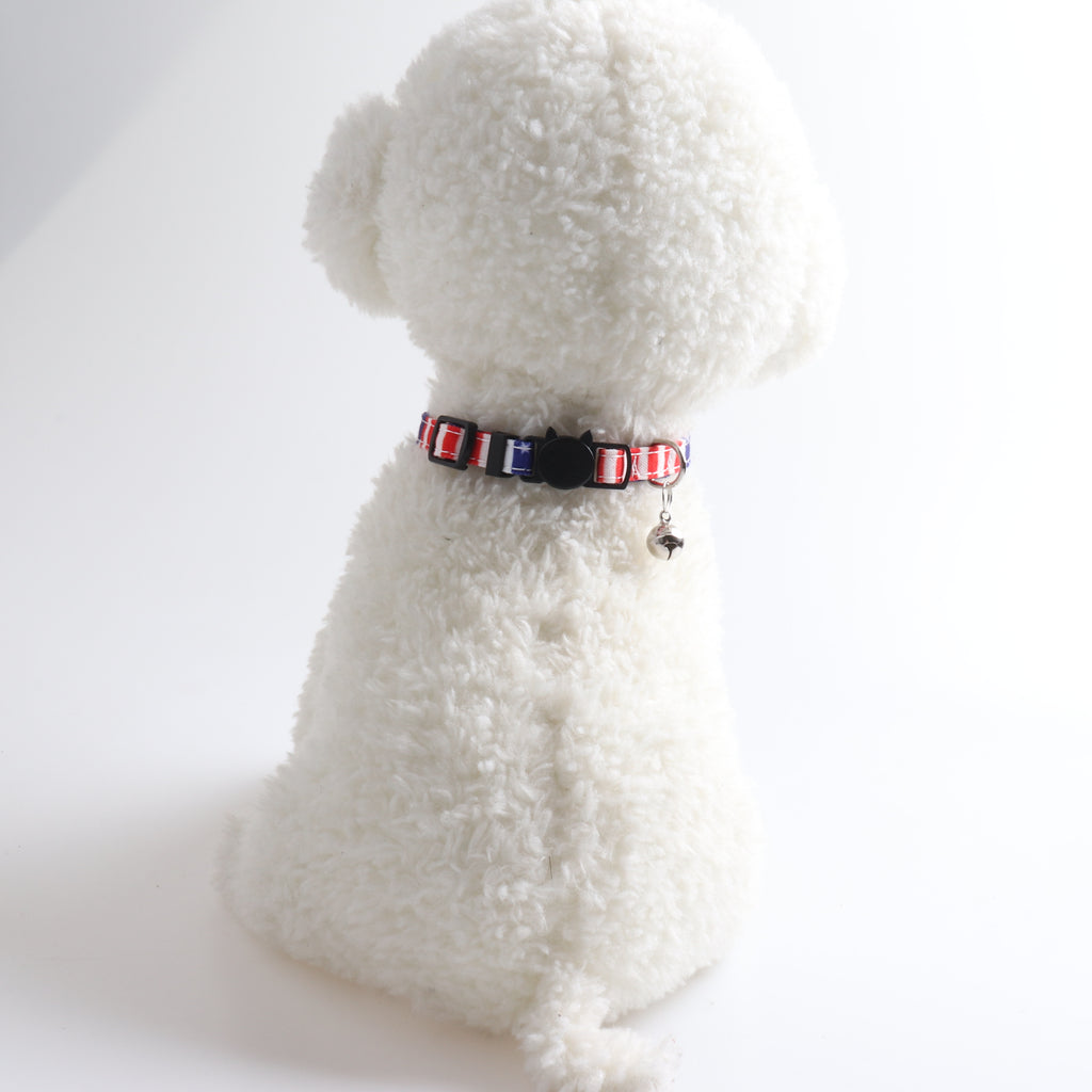 Cat, Dog American flag bow tie collar