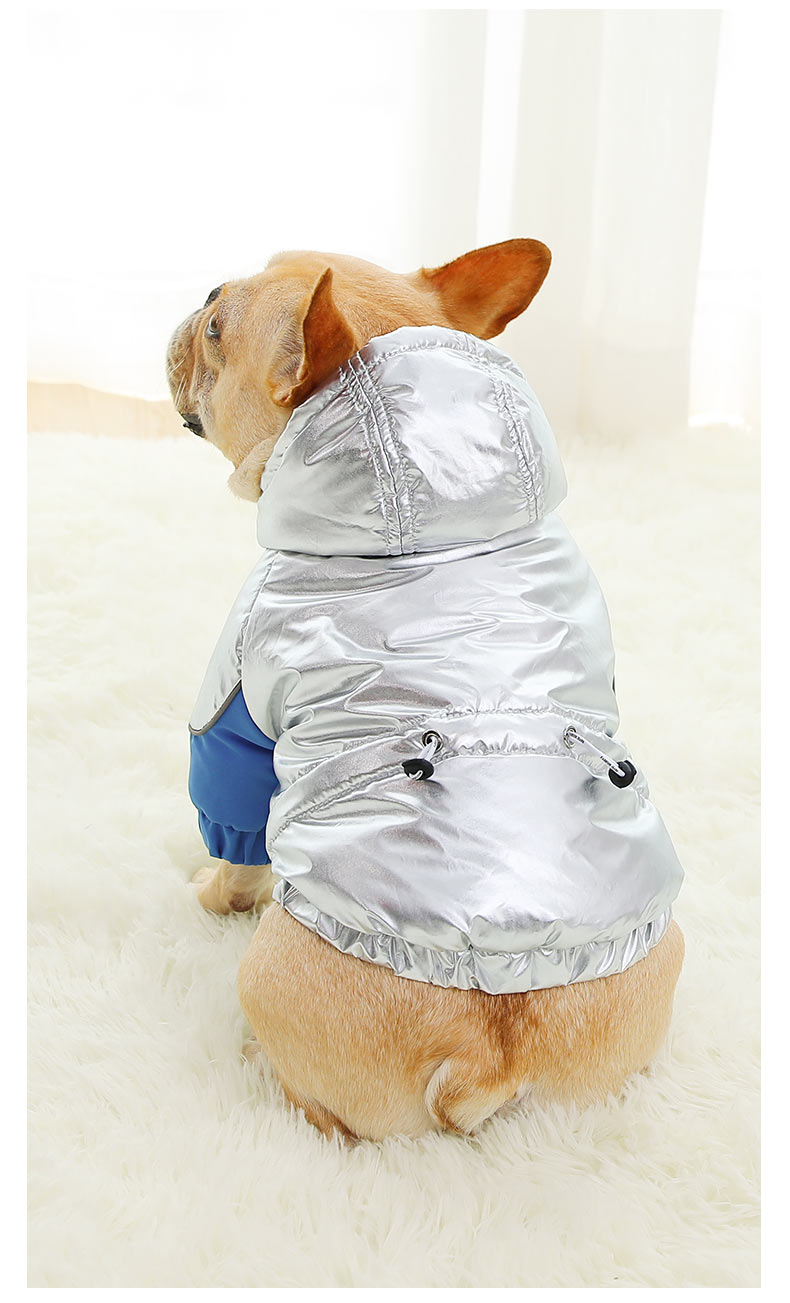 Pet / Dog / Cat Cool Silver Hoodie Jacket