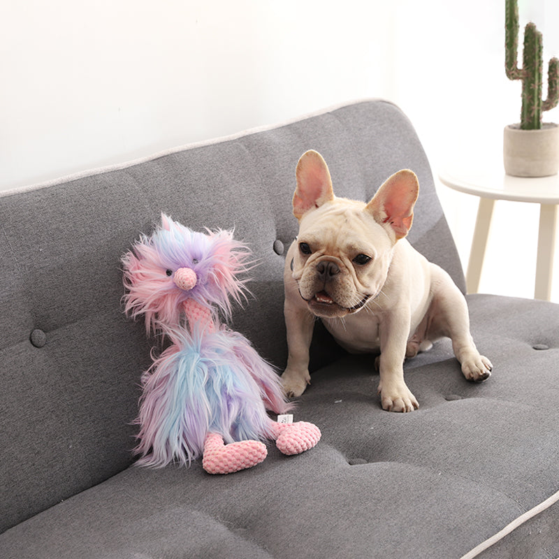 Dog / Pet Toy, Colorful Fluffy Turkey, Squeaky toy