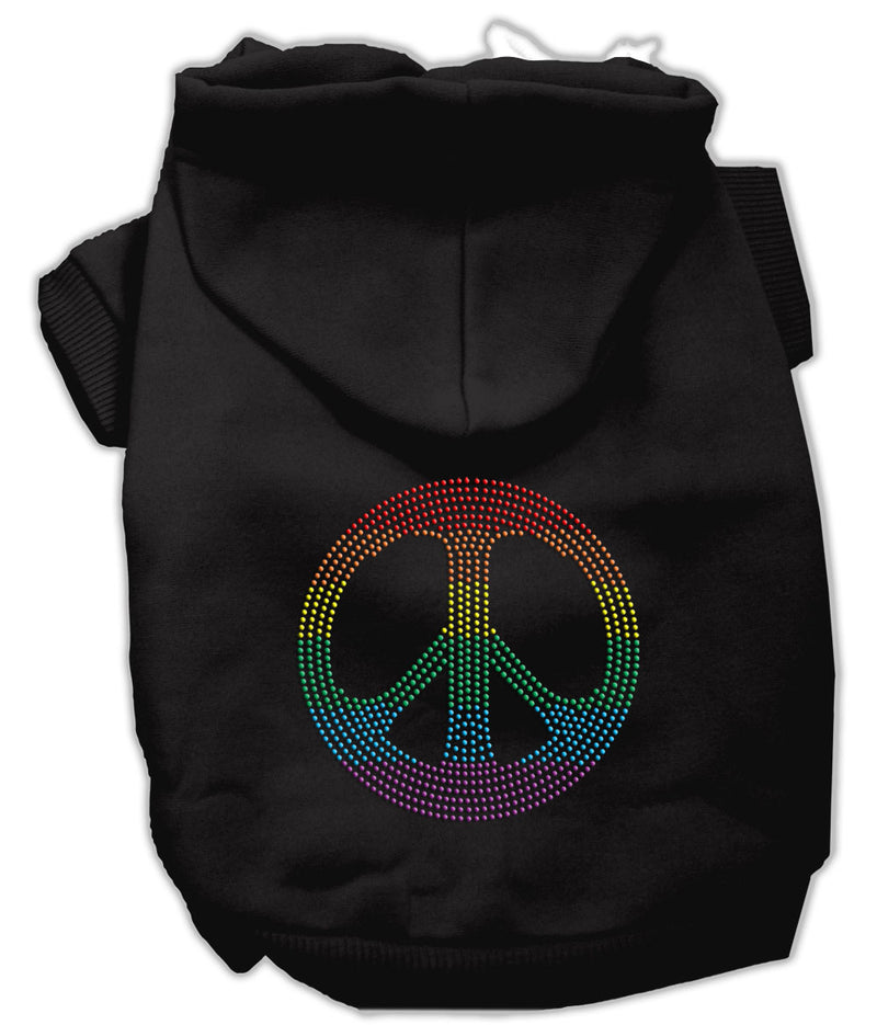 Rhinestone Peace Symbol Rainbow PRIDE Dog / Cat Hoodies