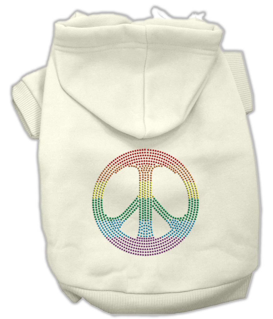 Rhinestone Peace Symbol Rainbow PRIDE Dog / Cat Hoodies