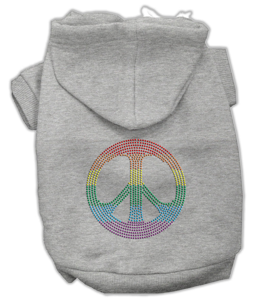 Rhinestone Peace Symbol Rainbow PRIDE Dog / Cat Hoodies