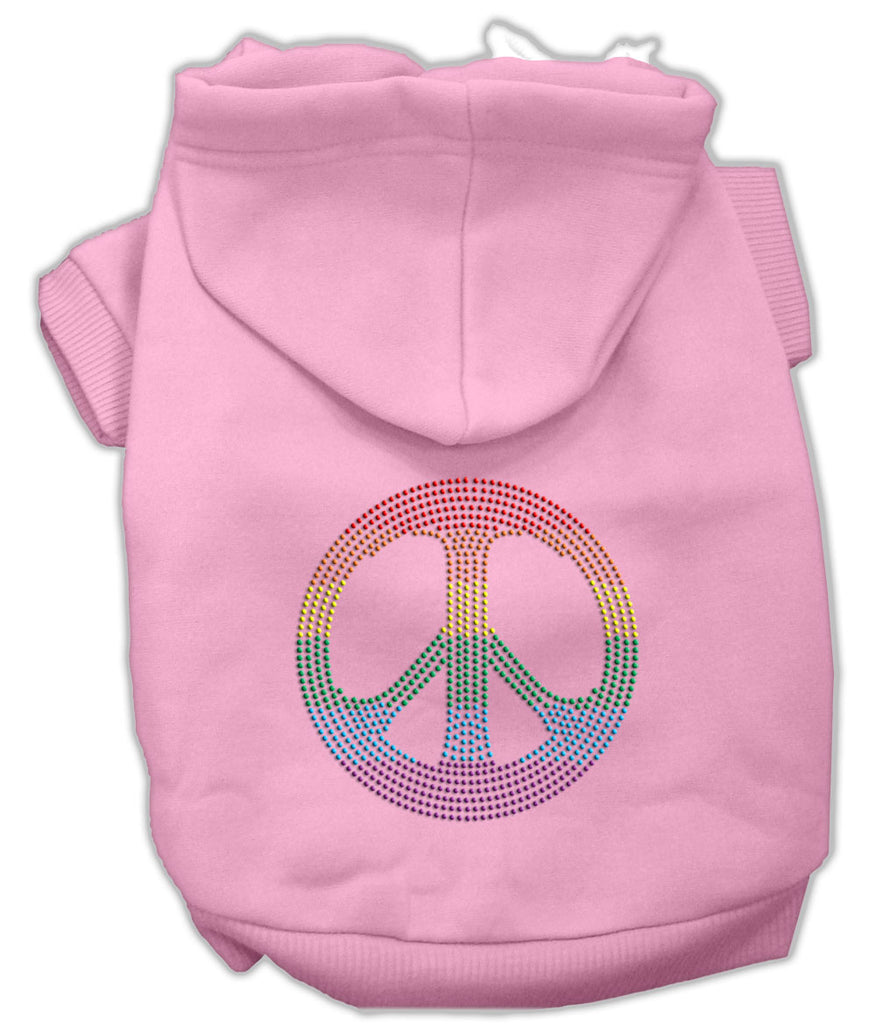 Rhinestone Peace Symbol Rainbow PRIDE Dog / Cat Hoodies