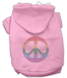 Rhinestone Peace Symbol Rainbow PRIDE Dog / Cat Hoodies