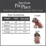 Pet Multi Stripe Turtleneck Pajama