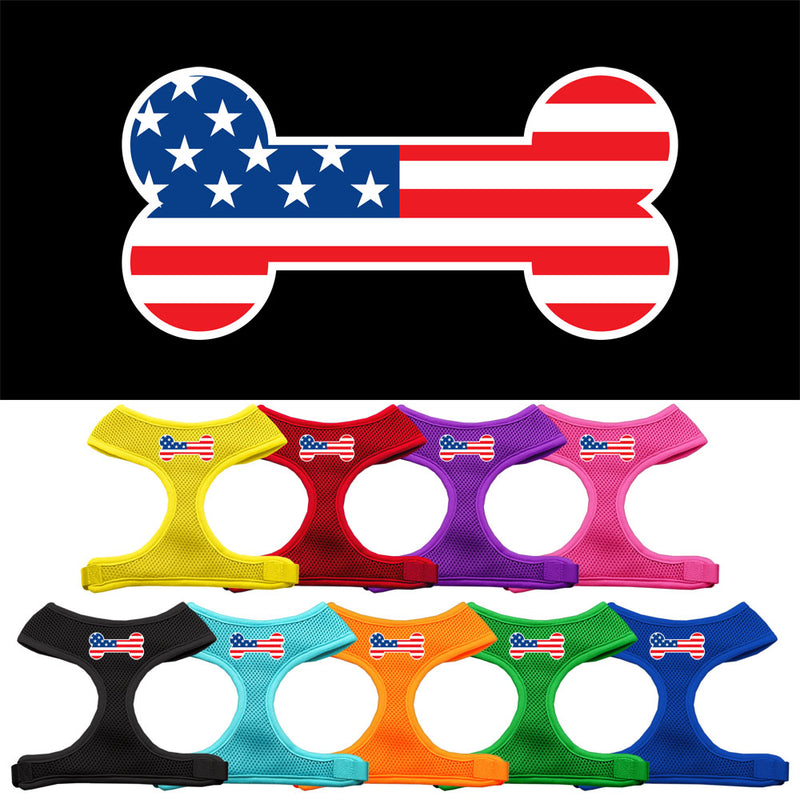 BONE FLAG USA SCREEN PRINT SOFT MESH HARNESS