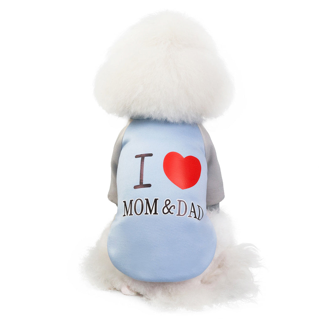 Pet /Dog I Love Mom & Dad Graphic Sweatshirts