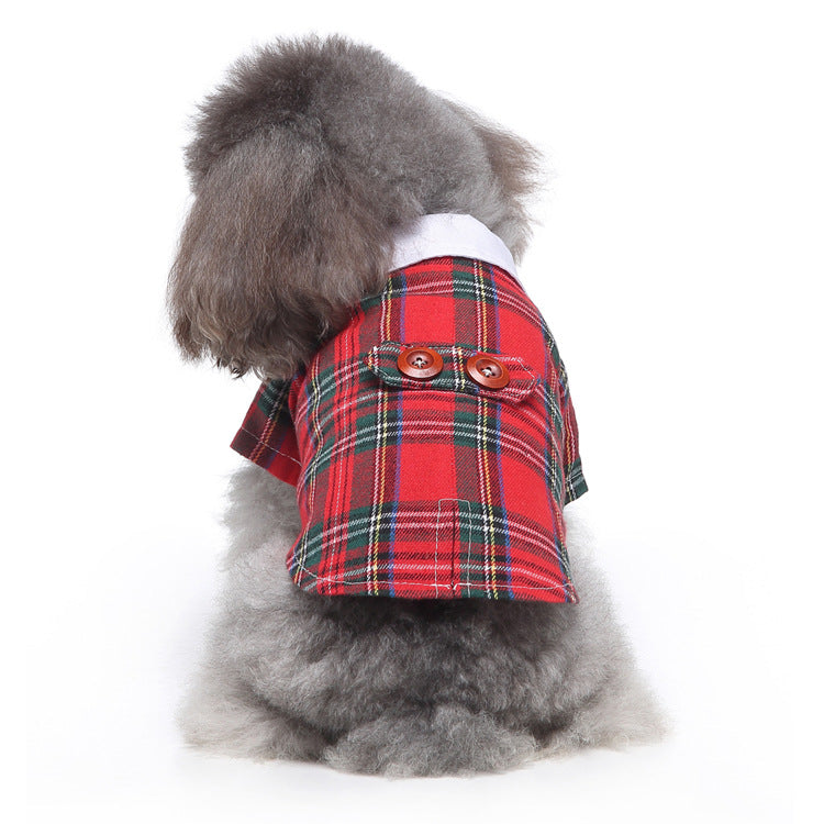 Dog / Cat Holiday Plaid Jacket