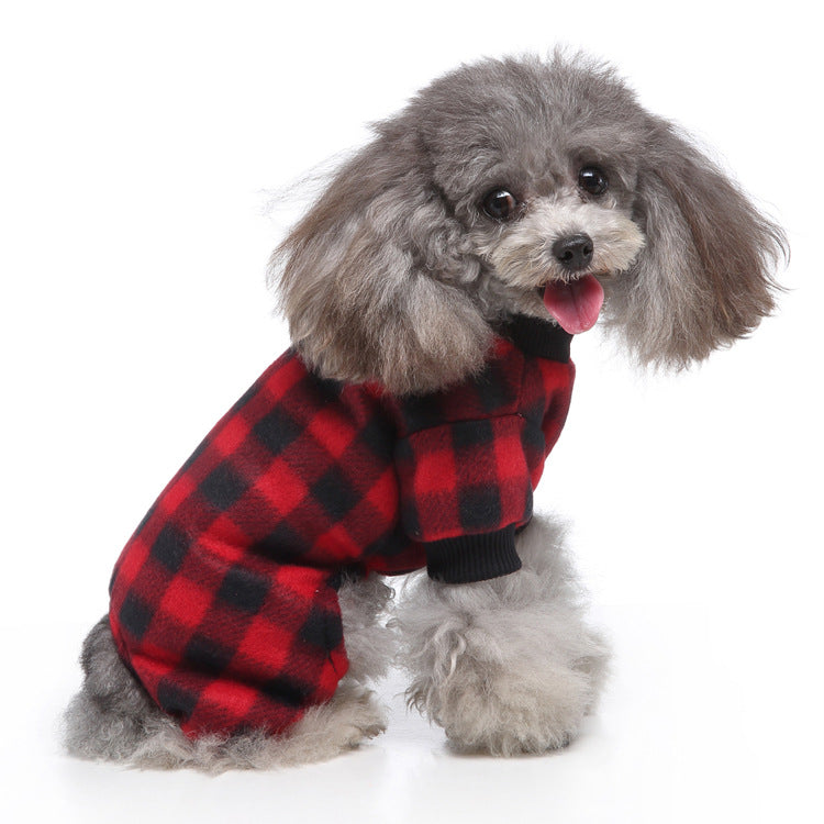 Buffalo Plaid Dog Red Dog Pajamas Buffalo Plaid Red Plaid Dog